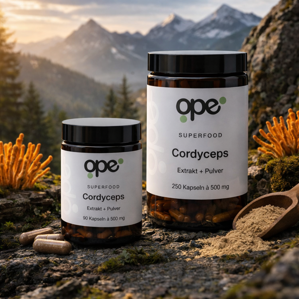 Cordyceps Extract + Pulver Kapseln (100 Stk)