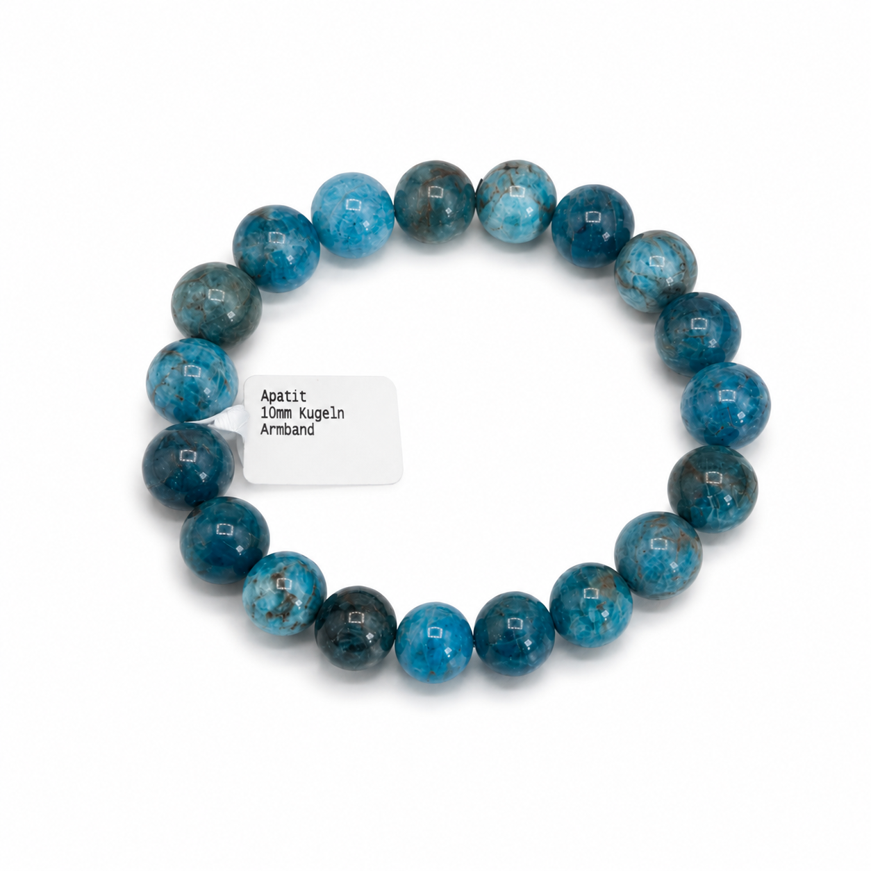 Apatit Armband 10mm Kugeln