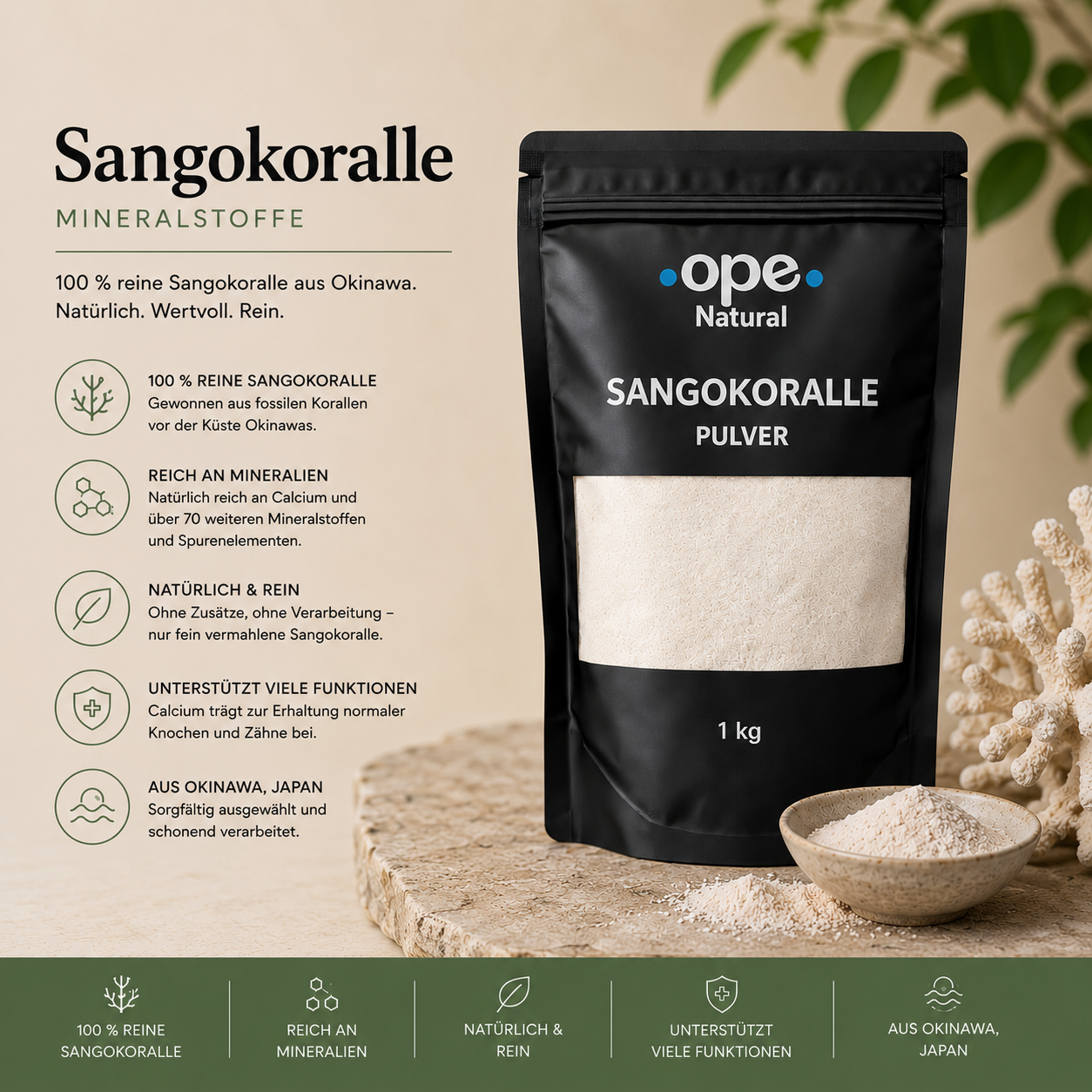 Sango Koralle Pulver