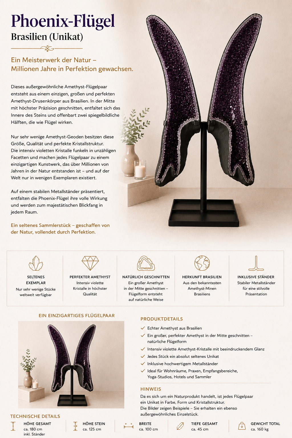 Amethyst-Flügel "Phoenix-Flügel"