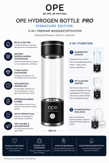 OPE Hydrogen Bottle Pro 3 in 1 - Signature Edition "Blume des Lebens"
