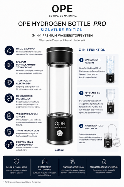 OPE Hydrogen Bottle Pro 3 in 1 - Signature Edition