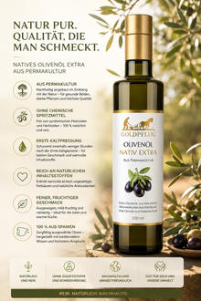 Goldpflug Olivenöl Extra Nativ - 0,5L
