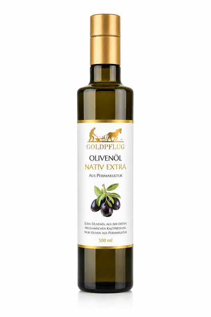 Goldpflug Olivenöl Extra Nativ - 0,5L