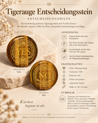 Yes or No Tiegerauge „Entscheidungshilfe“